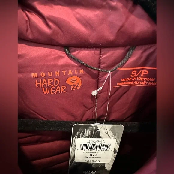 NWT MOUNTAIN HARD WEAR SIZE SMALL MENS STRETCHDOWN HD JACKET - Picture 3 of 9